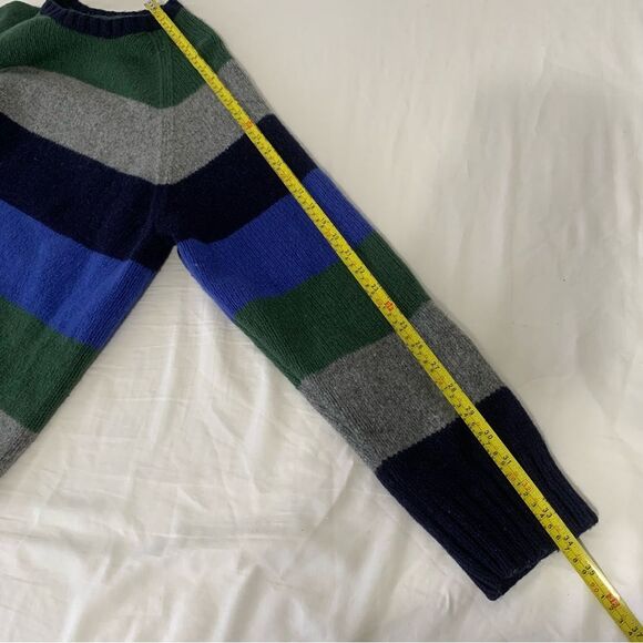Vintage Y2K GAP Striped Grandpa Sweater Lambswool Blend Pullover Size XXL - Picture 6 of 6